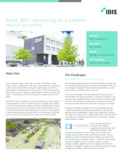 Fresh IDIS monitoring for a modern recycling centre