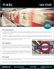 ASL Case Study - London Underground