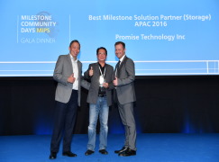 Promise Technology Named Best Storage Solution Partner by Milestone Systems for Second Consecutive Year