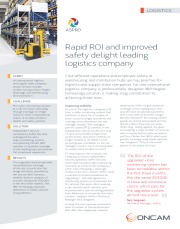Rapid ROI and improved safety delight leading logistics company