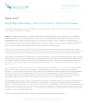 Eagle Eye Networks Launches Camera Cyber Lockdown