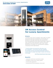 2N Access Control in London Luxury Apartments