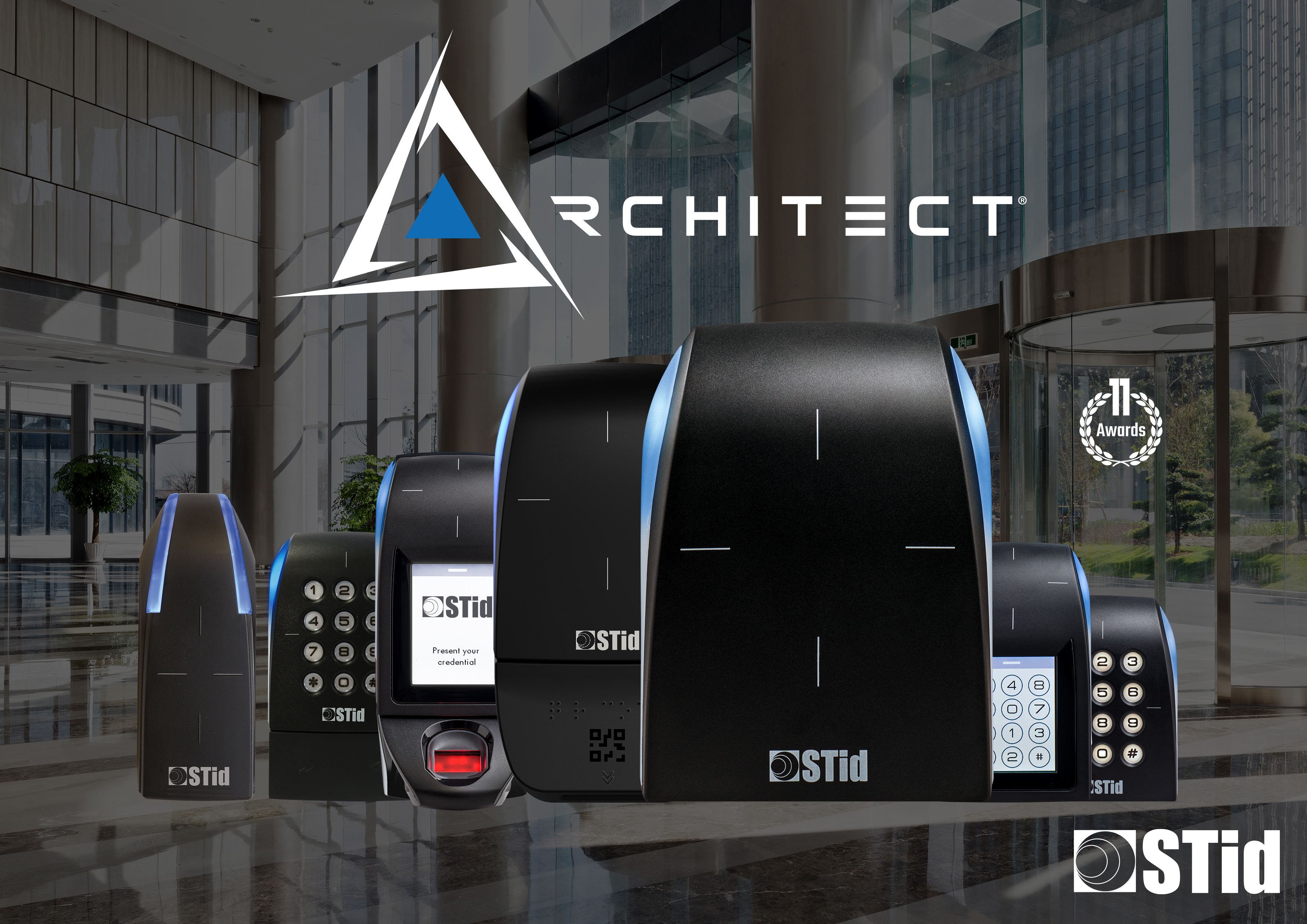 Architect® - 13.56 MHz & Bluetooth access control scalable readers