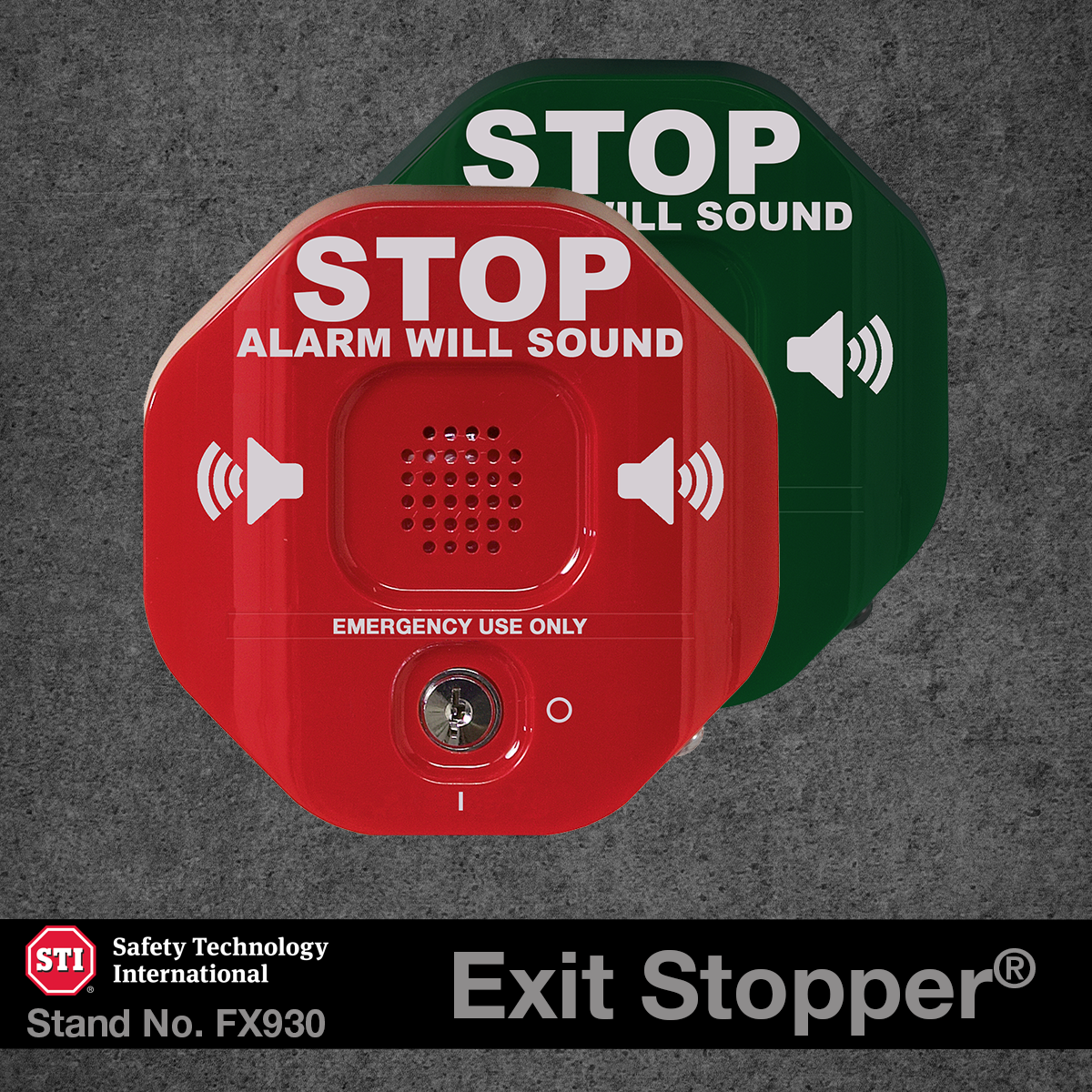 Multifunction Door Alarm Safety Technology model #STI-6400 STI Exit Stopper 