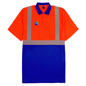 Hi Vis Safety High Visibility Workwear Reflect Work Polo Shirt Reflective Safety Polo Shirts