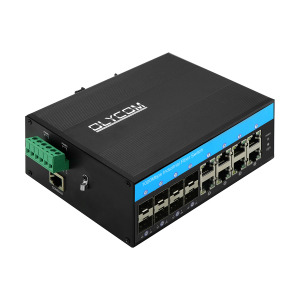 OLYCOM POE Switch 8 Port Managed Outdoor Switch L2 10/100/1000M 8 Port SFP with Din Rail Mounted Vlan QoS STP/RSTP