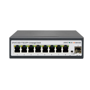 8*2.5GE + 1*10G SFP Unmanaged Ethernet Switch