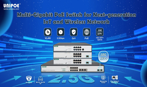 Multi-Gigabit PoE Switch for Next-generation IoT and Wireless Network
