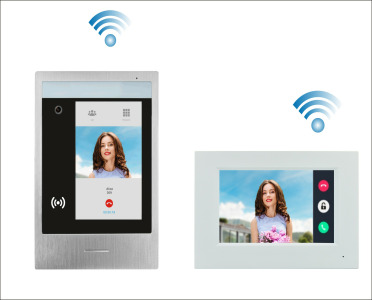 IP apartment video door phone system, works with smart phone