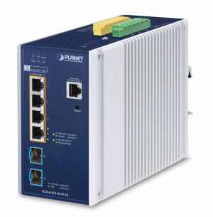 IGS-6325-4UP2X -- Industrial L3 4-Port 2.5GBASE-T 802.3bt PoE + 2-Port 10G SFP+ Managed Ethernet Switch