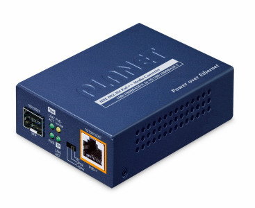 GUP-805A-95W -- 100/1000BASE-X SFP to 10/100/1000BASE-T 802.3bt PoE++ Media Converter (95 Watts)