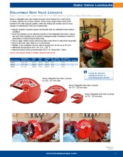 COLLAPSIBLE GATE VALVE LOCKOUT