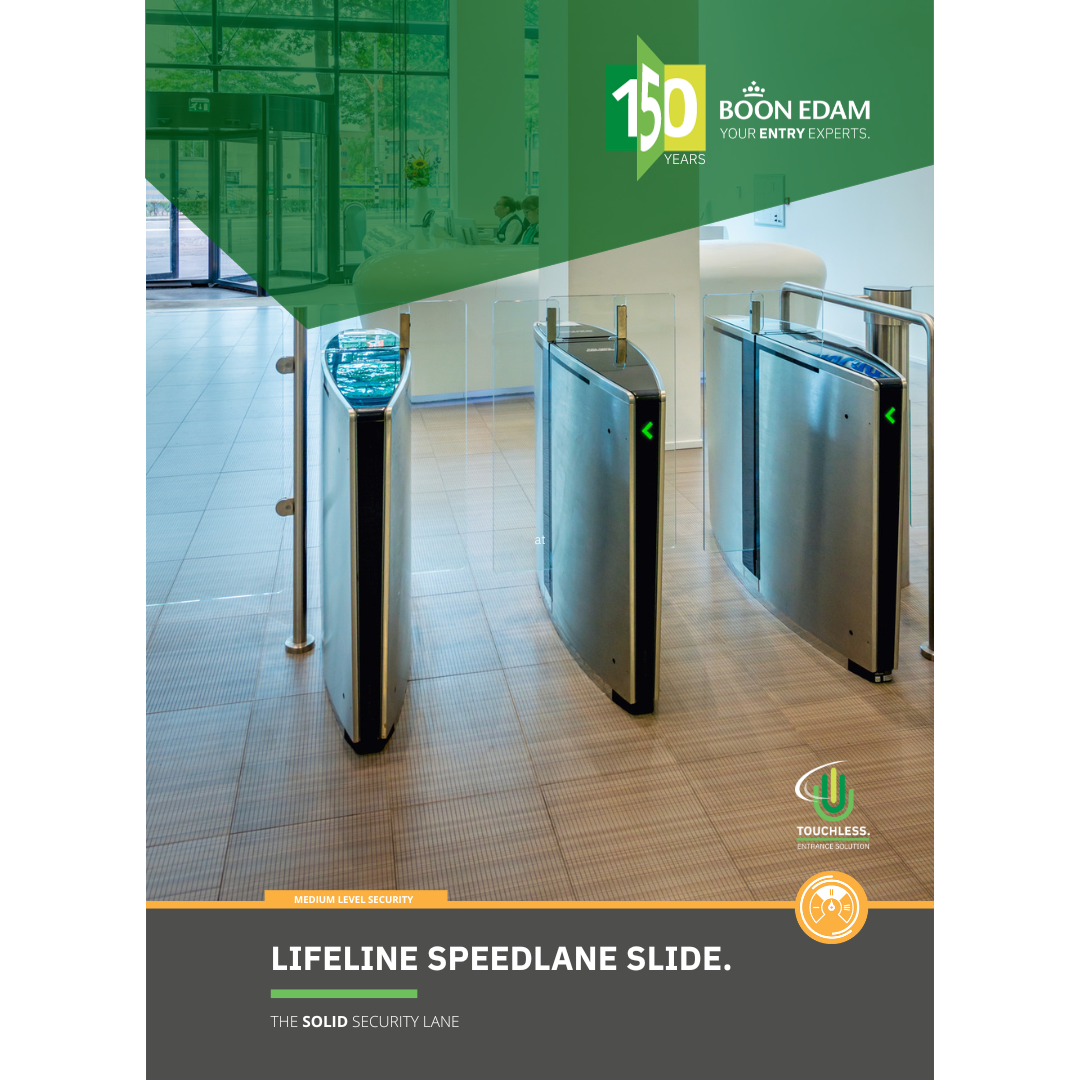 Lifeline Speedlane Slide - Brochure | Security Turnstiles