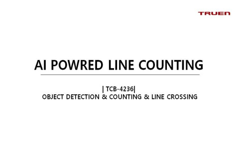 AI Powered Line Counting = Object detection + Counting + Line Crossing