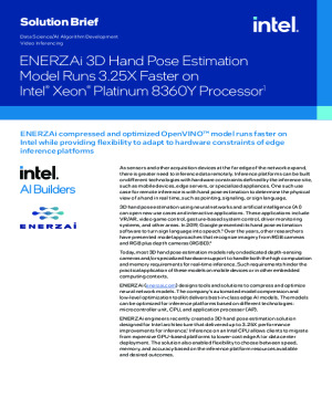 Compressing and Optimizing 3D Hand Pose Estimation Model on Intel® Xeon® Scalable Processor