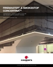 FireMaster Concertina - Multisided Fire Curtain with no corner posts