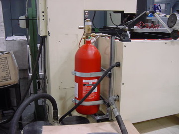 CNC Fire extinguished by Firetrace Fire Suppression System